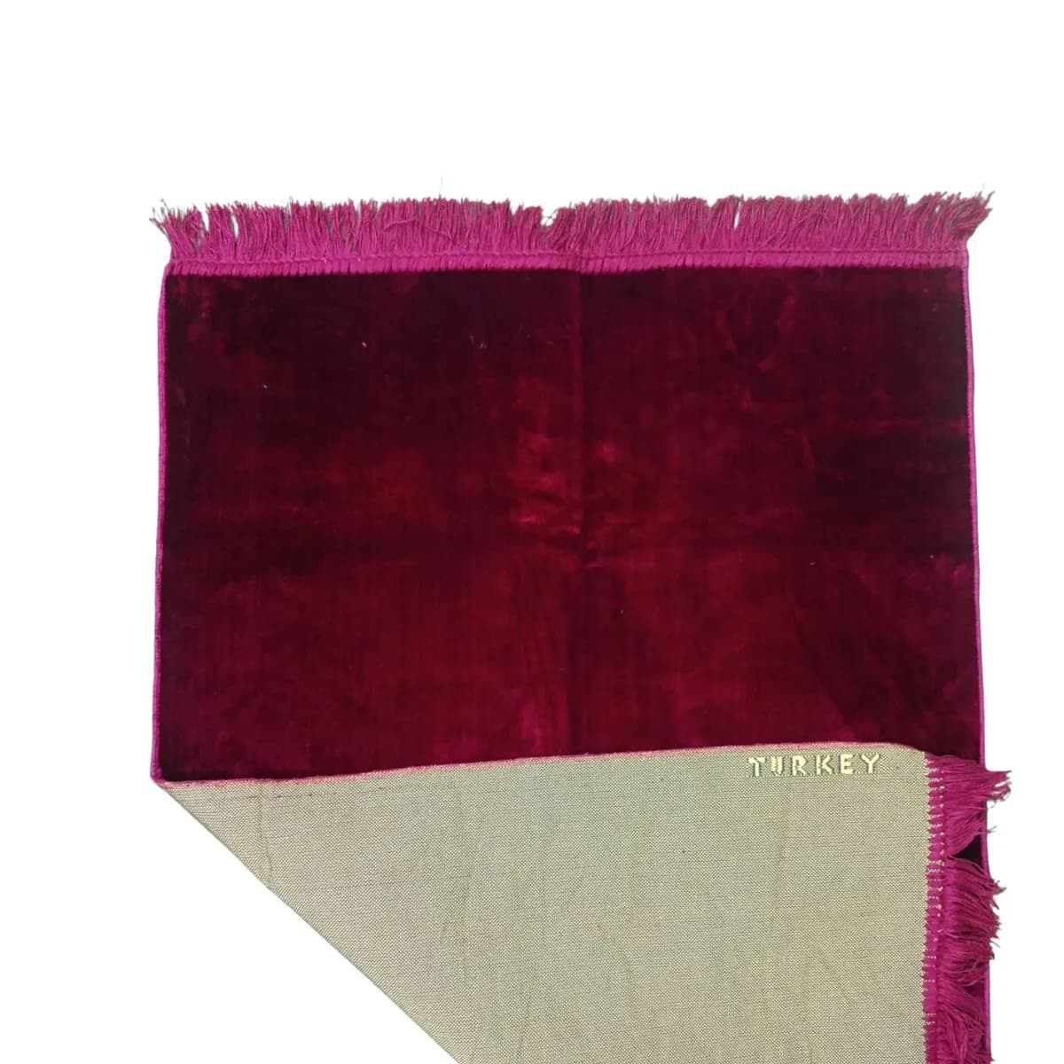 প্রিমিয়াম মেরুন ভেলভেট জায়নামাজ | Premium Maroon Velvet Prayer Mat