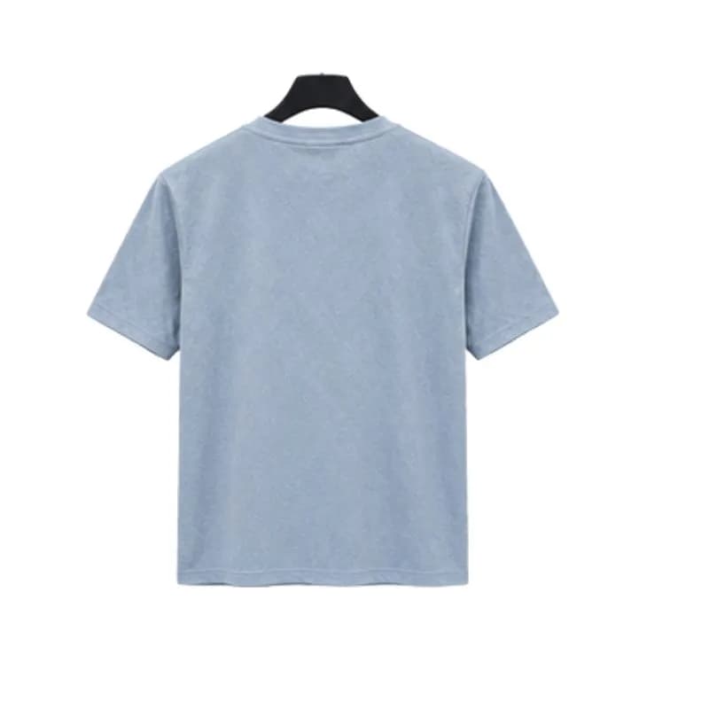 Burberry Monogram Logo T-Shirt – হালকা নীল Premium Casual টি-শার্ট