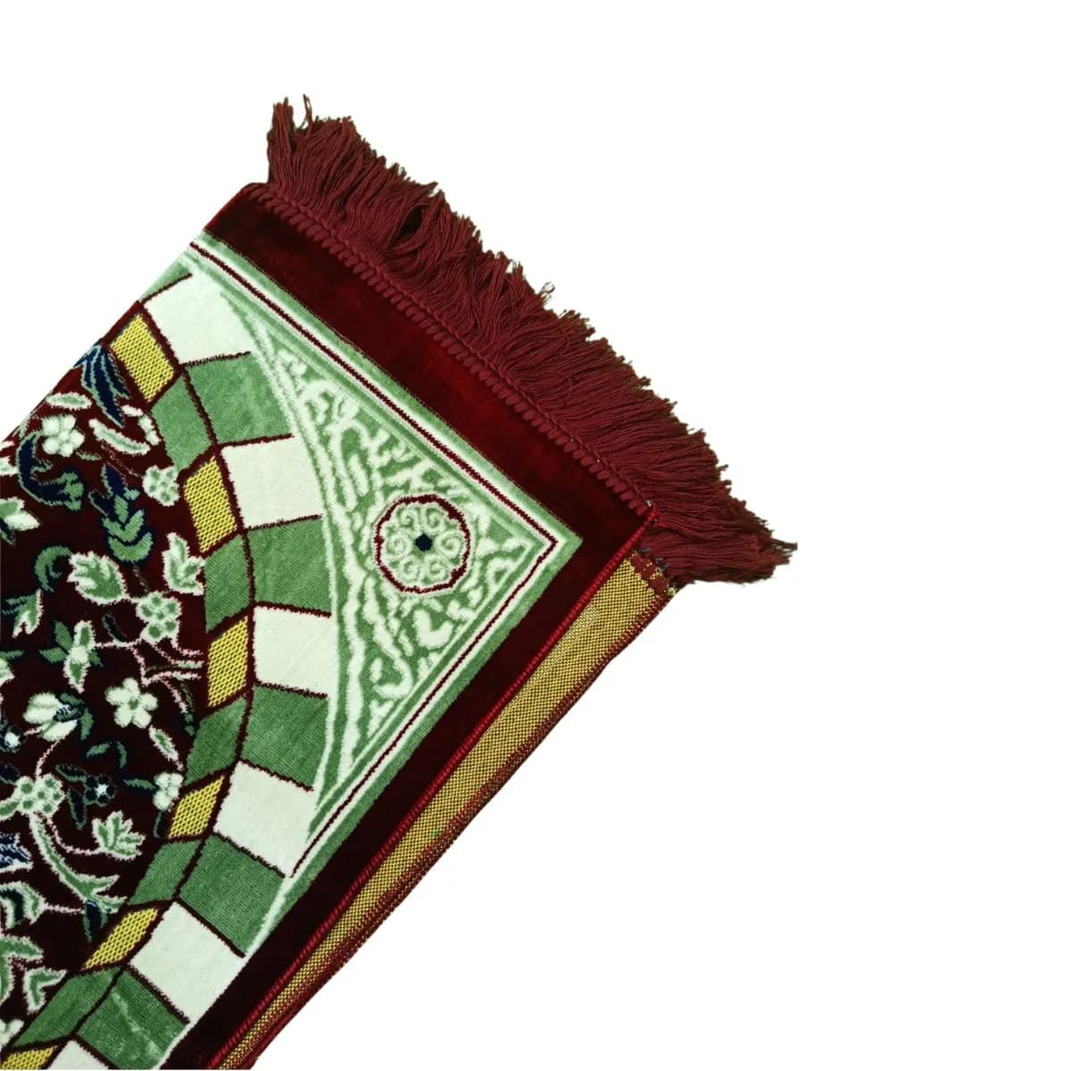 প্রিমিয়াম মেরুন জায়নামাজ – Premium Floral Design Prayer Mat