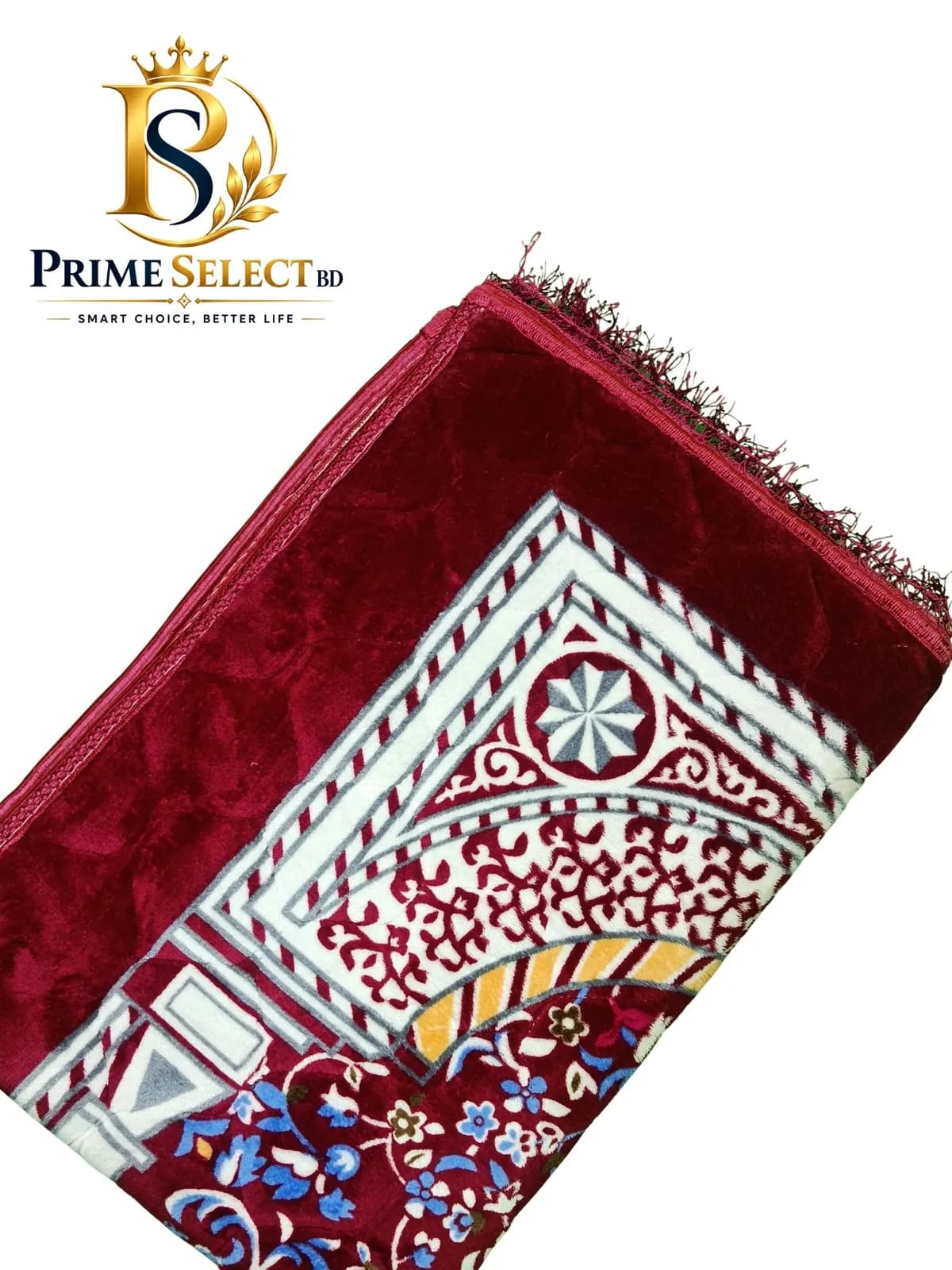 Premium Maroon Floral Prayer Mat | āĻĒā§āϰāĻŋāĻŽāĻŋā§āĻžāĻŽ āĻŽā§āϰā§āύ āĻĢā§āϞā§āϞ āĻāĻžā§āύāĻžāĻŽāĻžāĻ